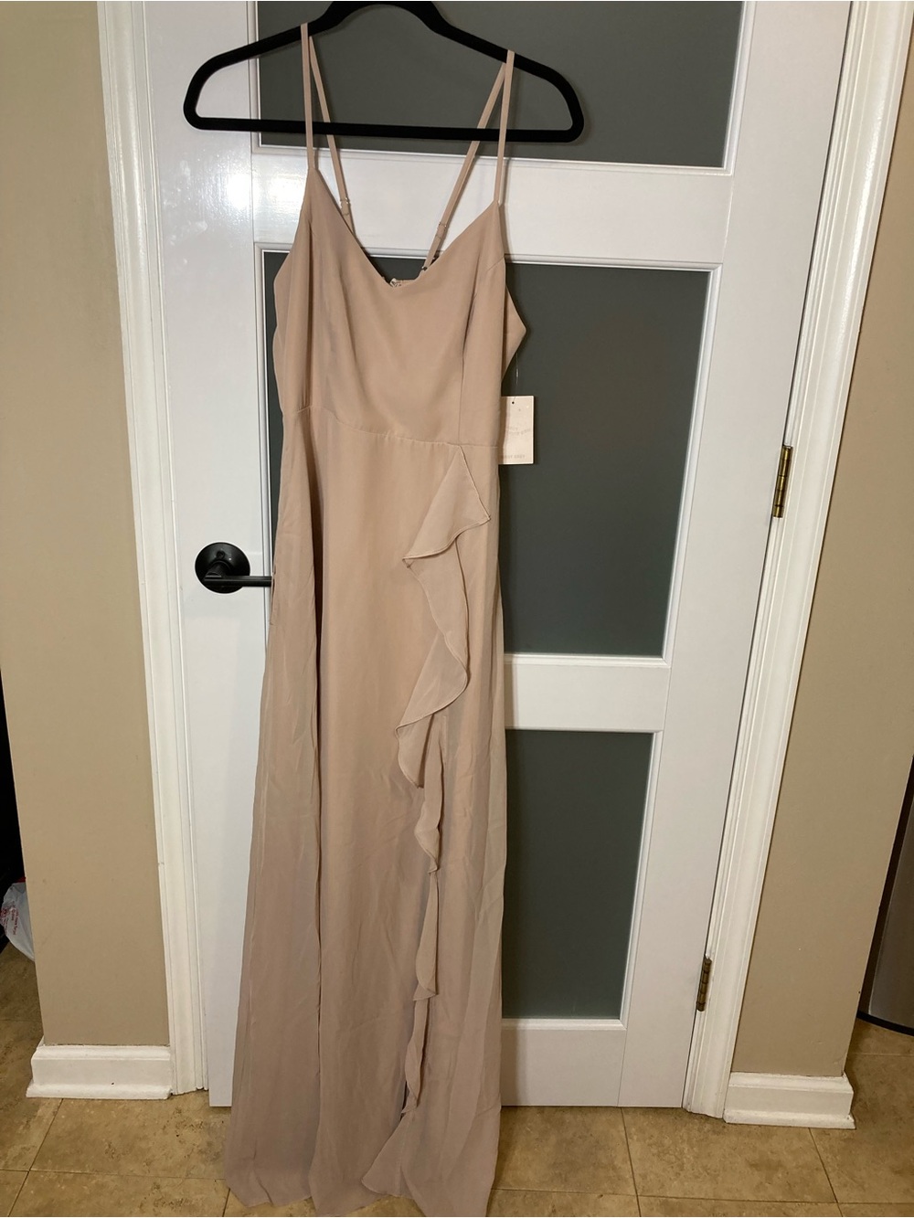 Birdy Grey Theresa Dress Chiffon Taupe - NWT! - size small
